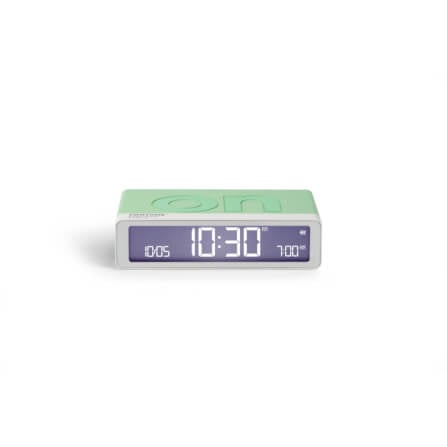 นาฬิกาตั้งโต๊ะขนาดเล็ก LEXON Flip+ Alarm Clock PANTONE สีเขียวพาสเทล_0